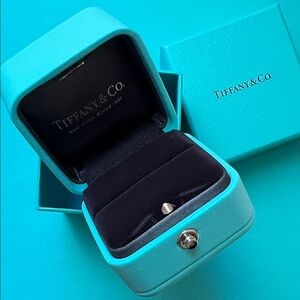 Tiffany & Co. Blue Leather Ring Box - NEW